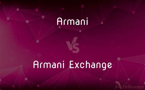 armani and exchange difference.